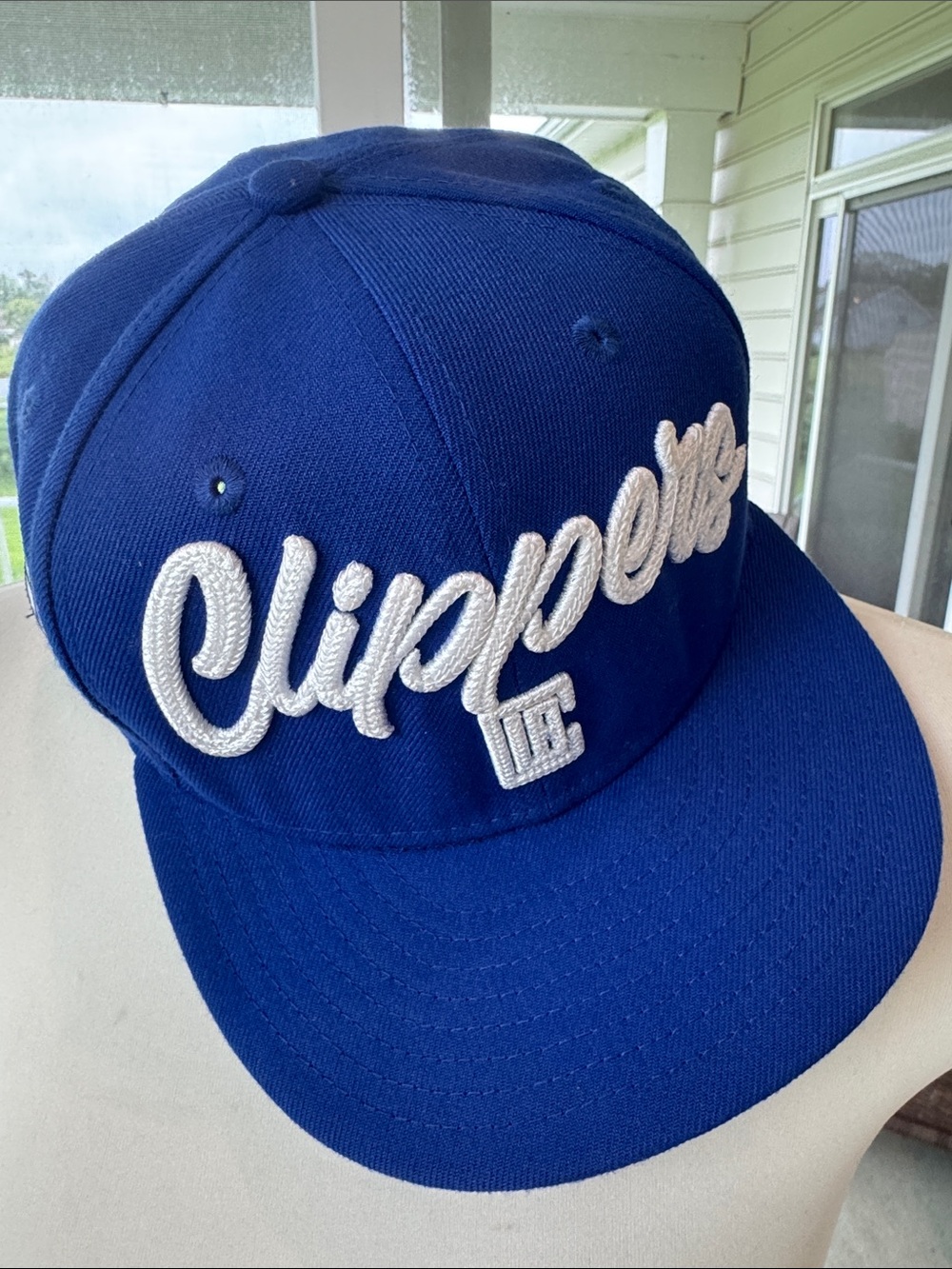 New Era LA Clippers 2020 NBA Draft 59FIFTY Fitted Hat Royal Blue Cursive 7 5/8